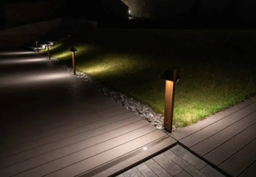 luminaire extérieur dans la nuit